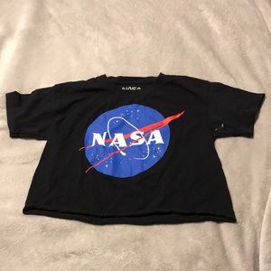 LIKE NEW Forever 21 Girls NASA Cropped Tee